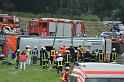 Schwerer Unfall mit Reisebus Lohmar Donrather Dreieck P508